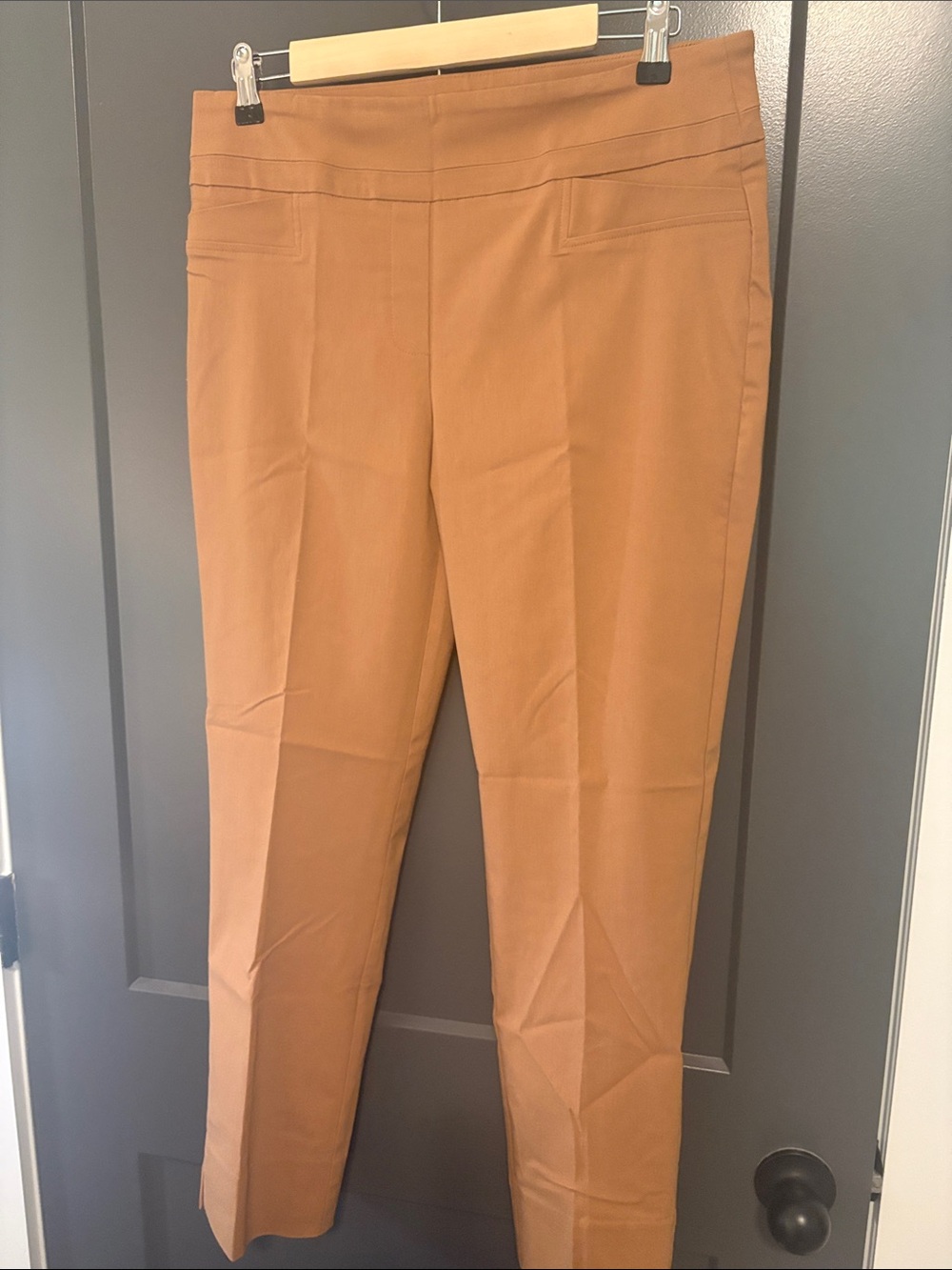 Slim Stretch Dress Pants - camel